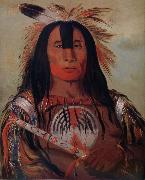 George Catlin Stu-mick-o-sucks,Buffalo Bull-s Back Fat,Head Chief,Blood Tribe oil on canvas